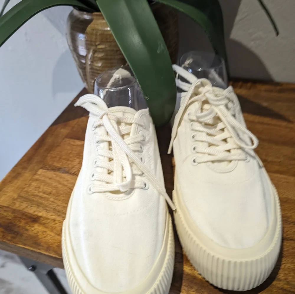 Everlane platform white sneakers size‎ 10